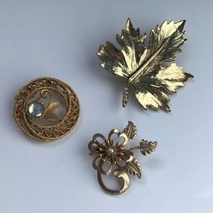 Set of 3 Vintages Brooches/Pins